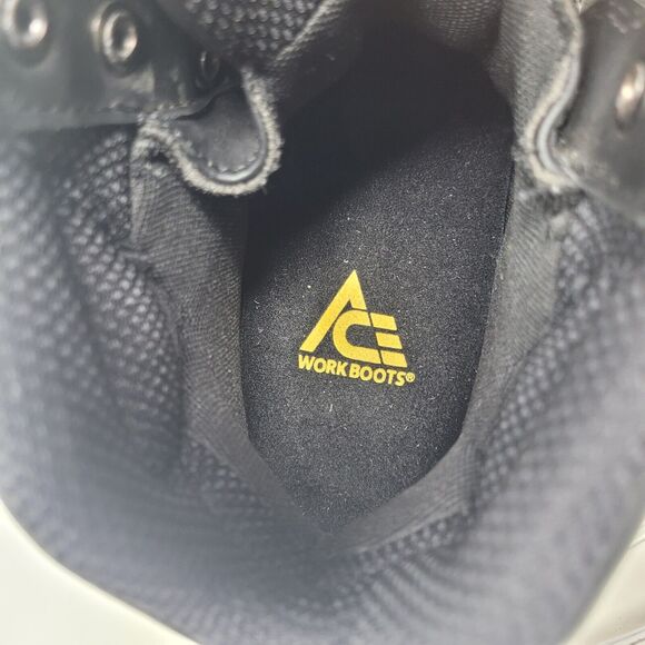 Work Boots Composite Toe ACE BURREN Safety Womens 7, Mens 5.5, Black Steel 99.9% - Picture 9 of 10
